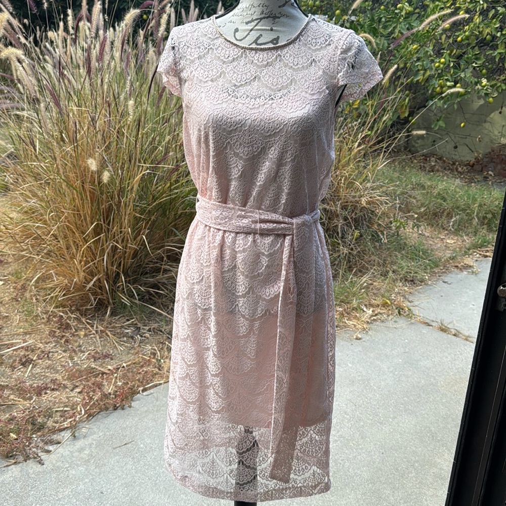 Beautiful Jessica Simpsons pink lace dress size 4